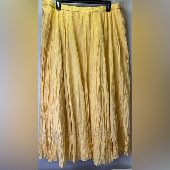 Dresses & Skirts - Coldwater Creek Broomstick Skirt in Yellow Size XL